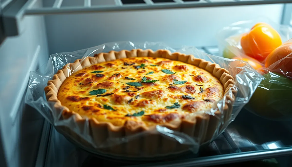 Conservation de la quiche lorraine au réfrigérateur