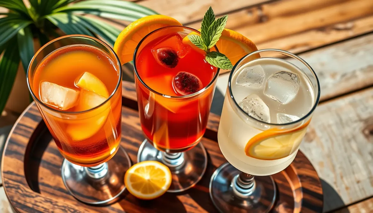 Trois variantes de punch maison : boisé, exotique et sans alcool